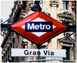 Wielki Via metro stop, Madrid